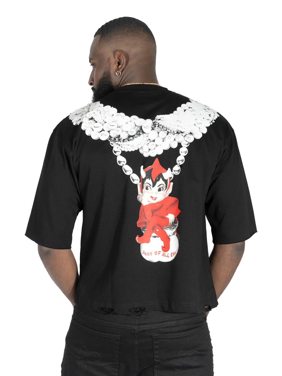 Frost Originals “La Perla” Cropped T-Shirt