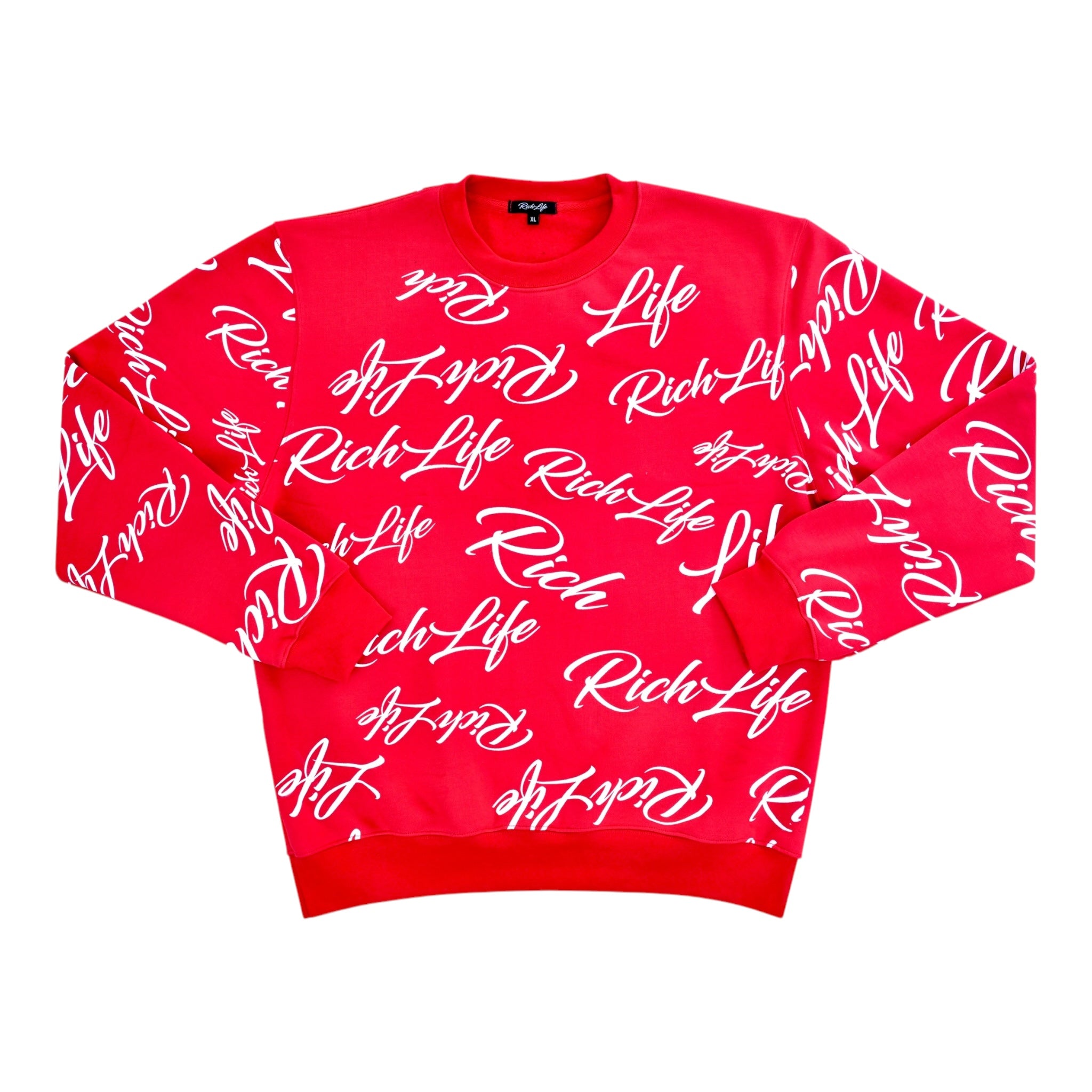 Rich Life "Scripted " Crewneck Sweatshirt