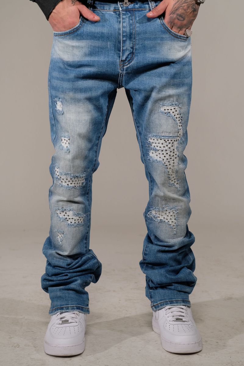 Vicious "Metal Rivet" Flared Fit