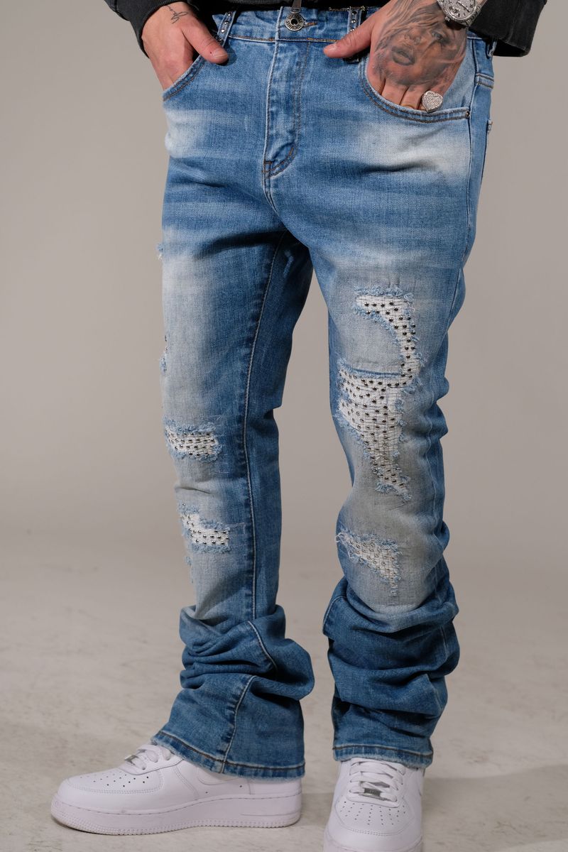 Vicious "Metal Rivet" Flared Fit
