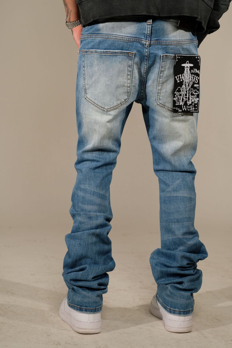 Vicious "Metal Rivet" Flared Fit