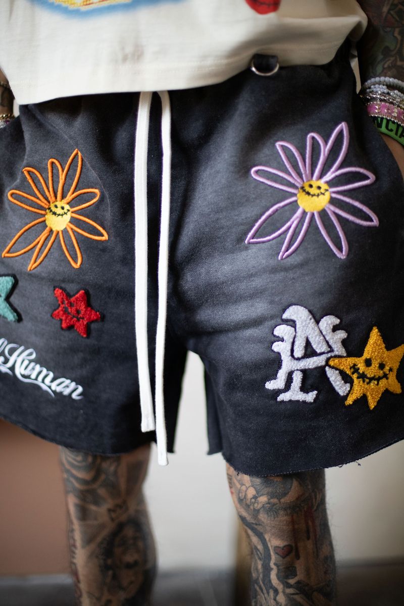 All Human "Wild Flower" Sweat Shorts