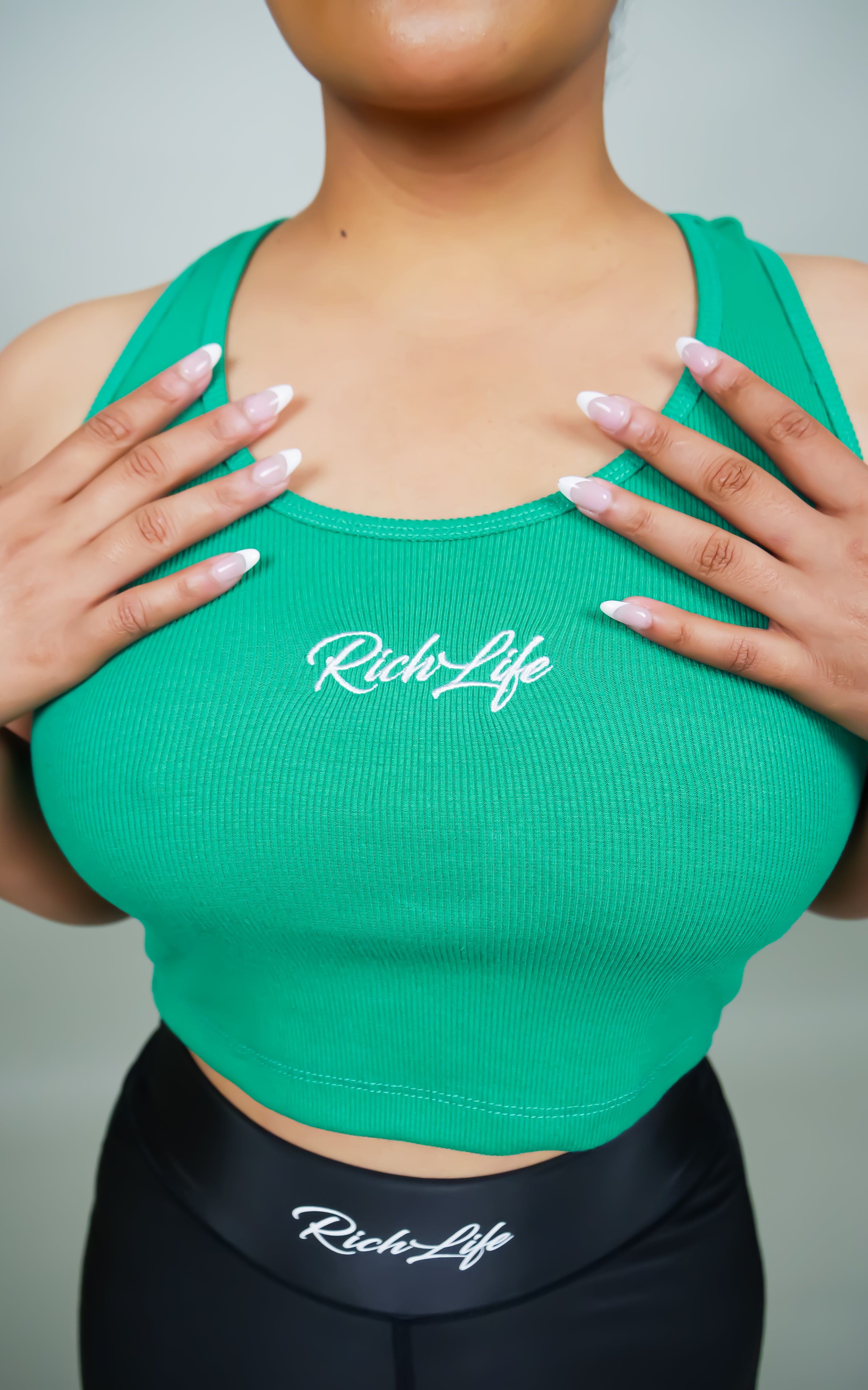 Rich Life “Ribbed Tank” top