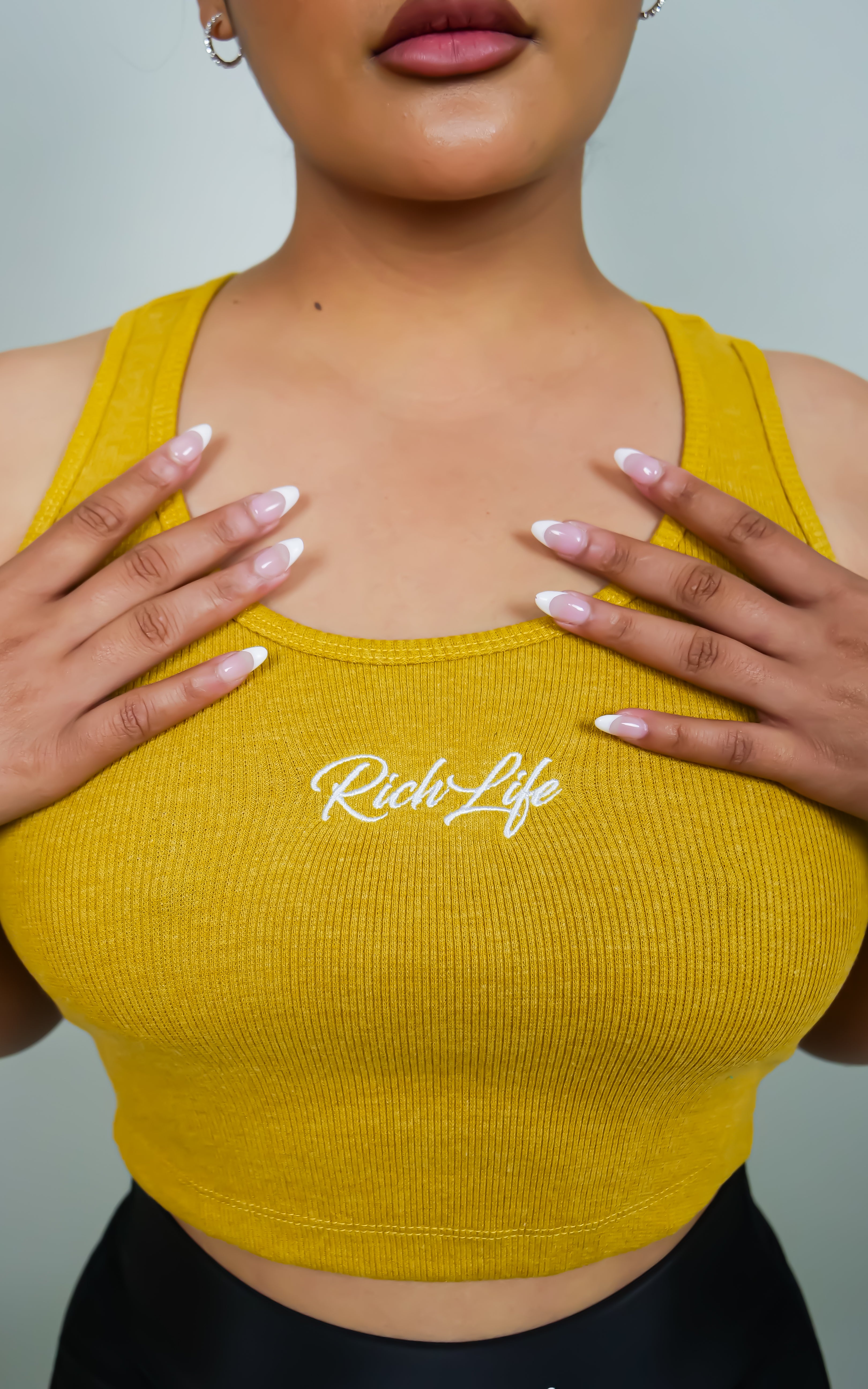 Rich Life “Ribbed Tank” top