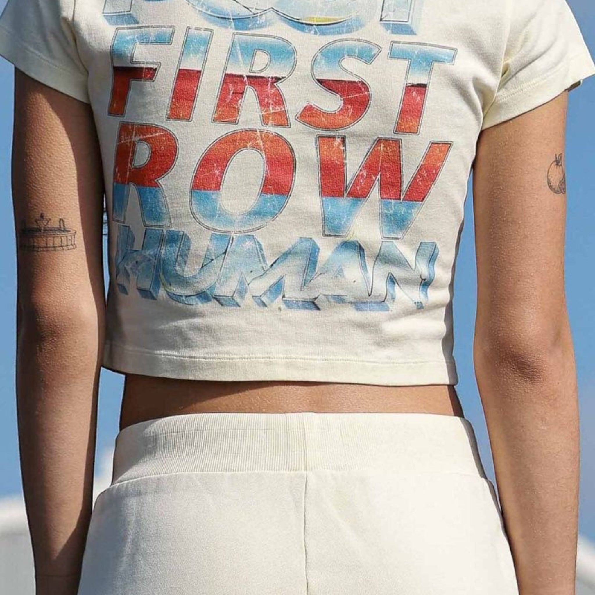 First Row "New Born" Women’s Cropped T-Shirt