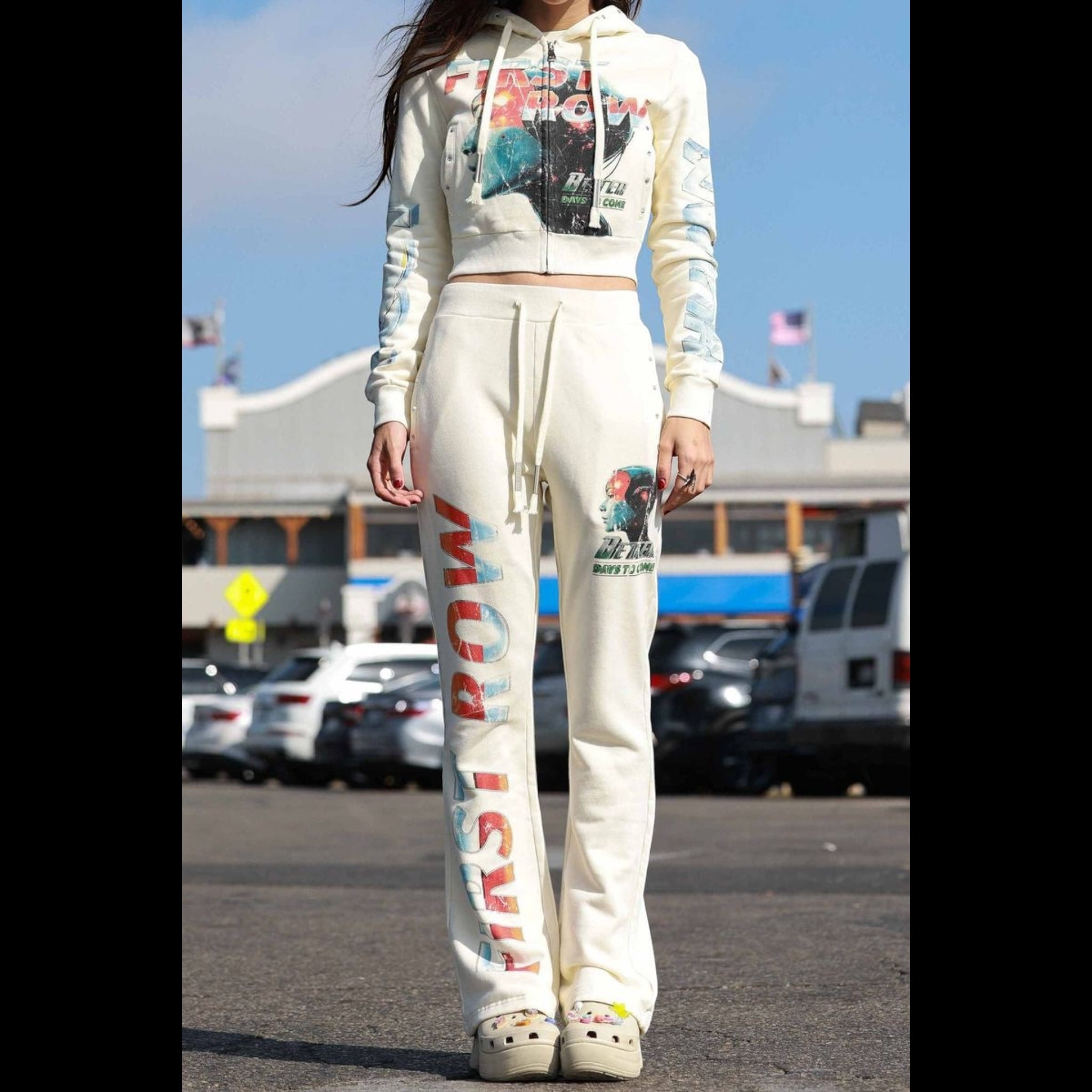 First Row "New Born" Women’s Flare Sweatpants
