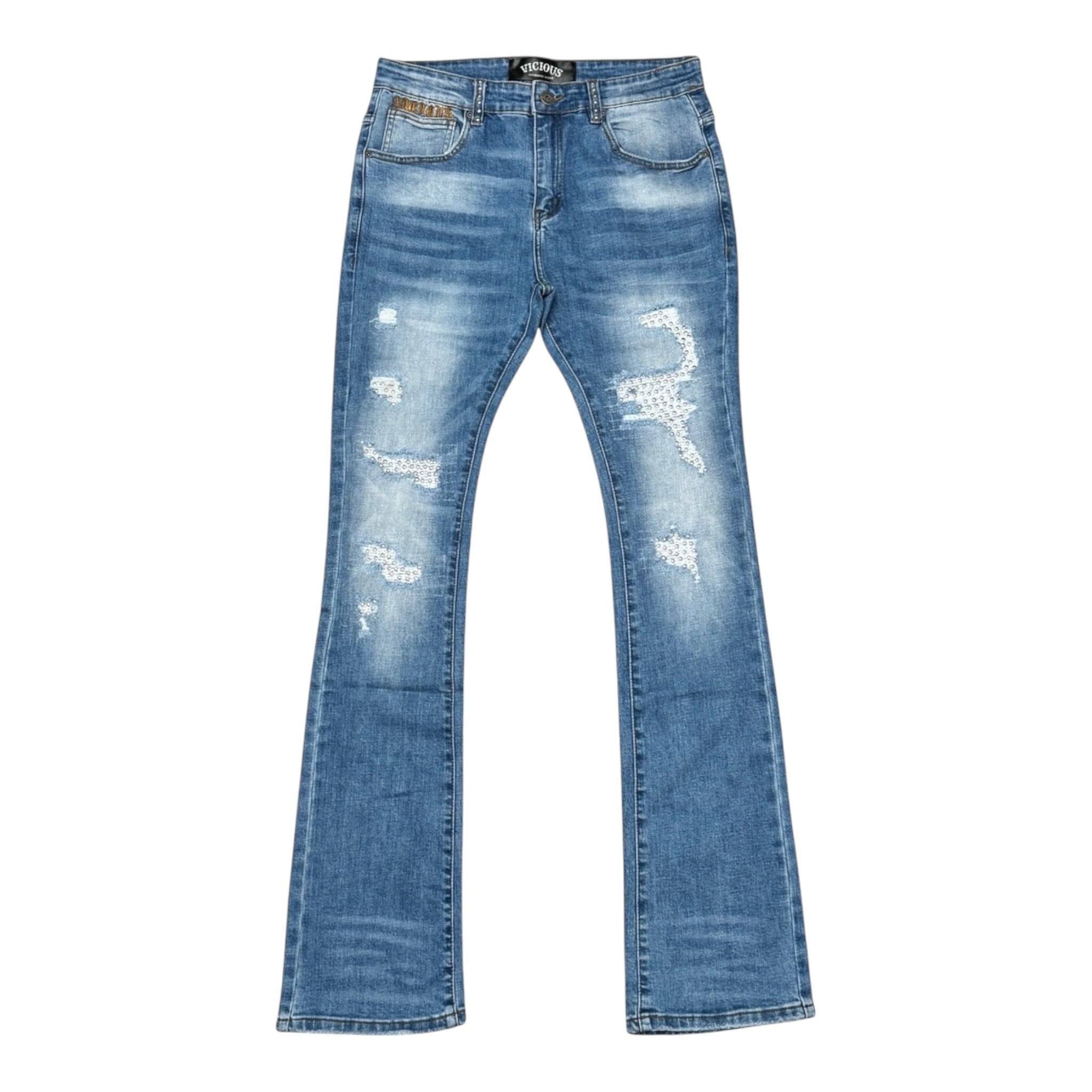 Vicious "Metal Rivet" Flared Fit