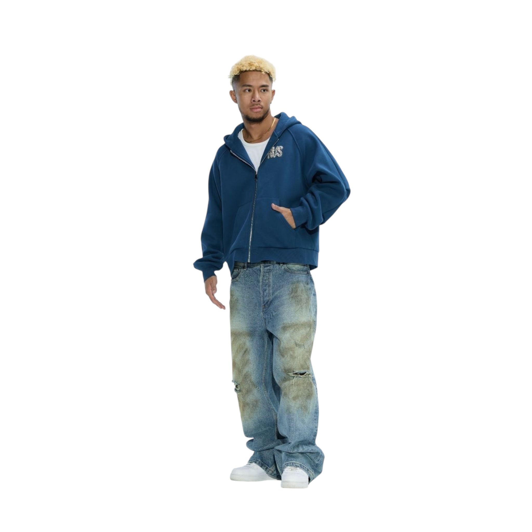 RVS Labs "Etoile" Rhinestone Hoodie