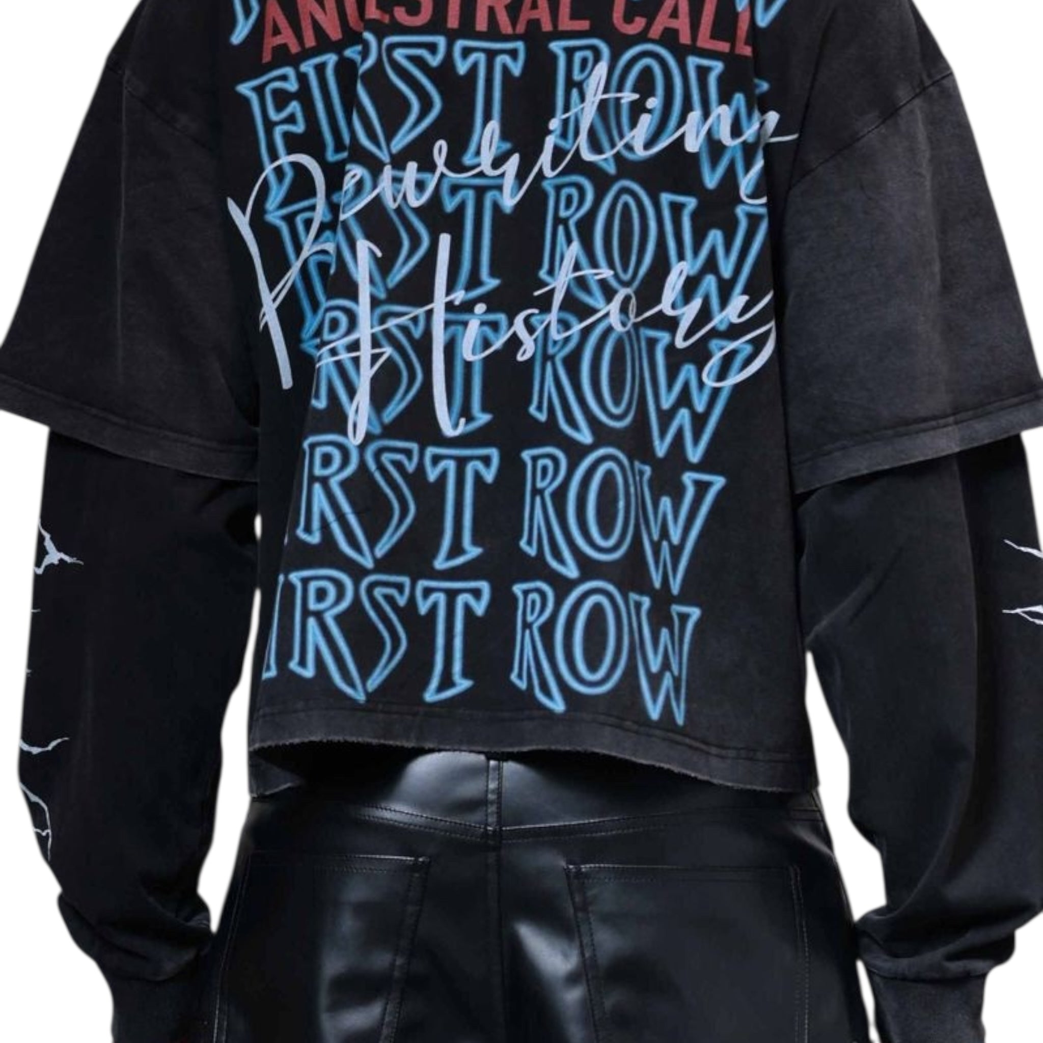 First Row "Silent Sentinel" Long Sleeve Layered T-Shirt