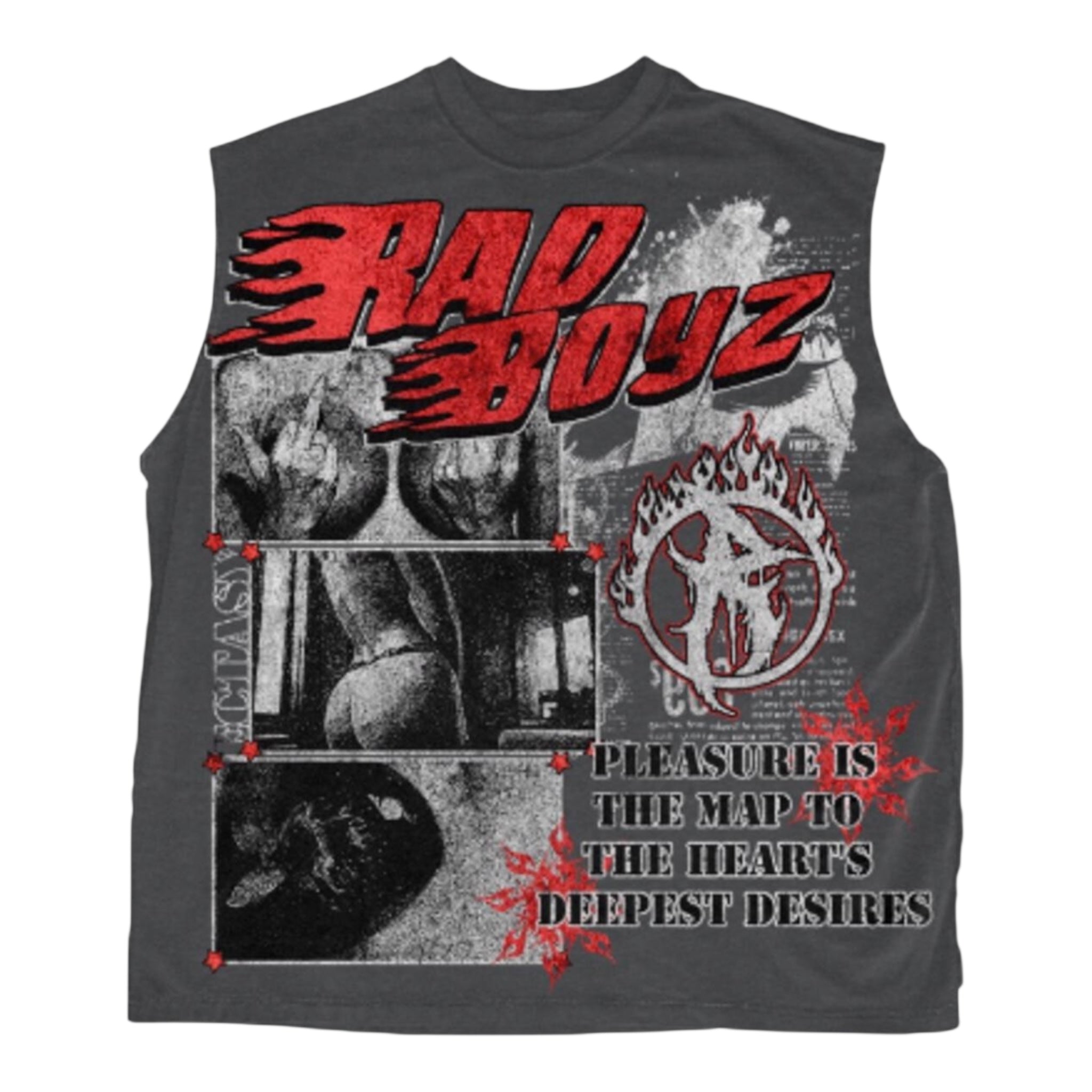 Rad Boyz "Pleasures" Cut Off T-Shirt