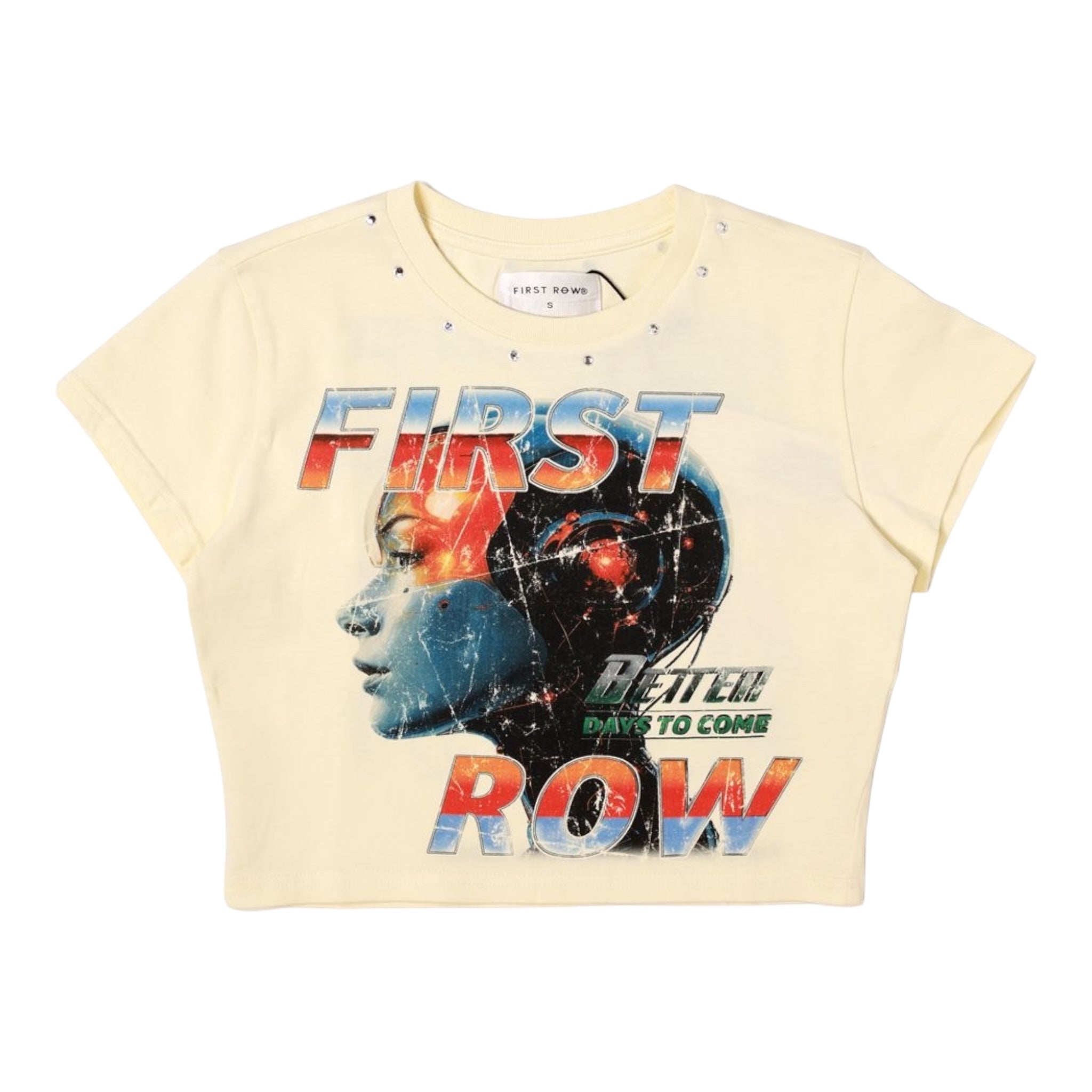 First Row "New Born" Women’s Cropped T-Shirt