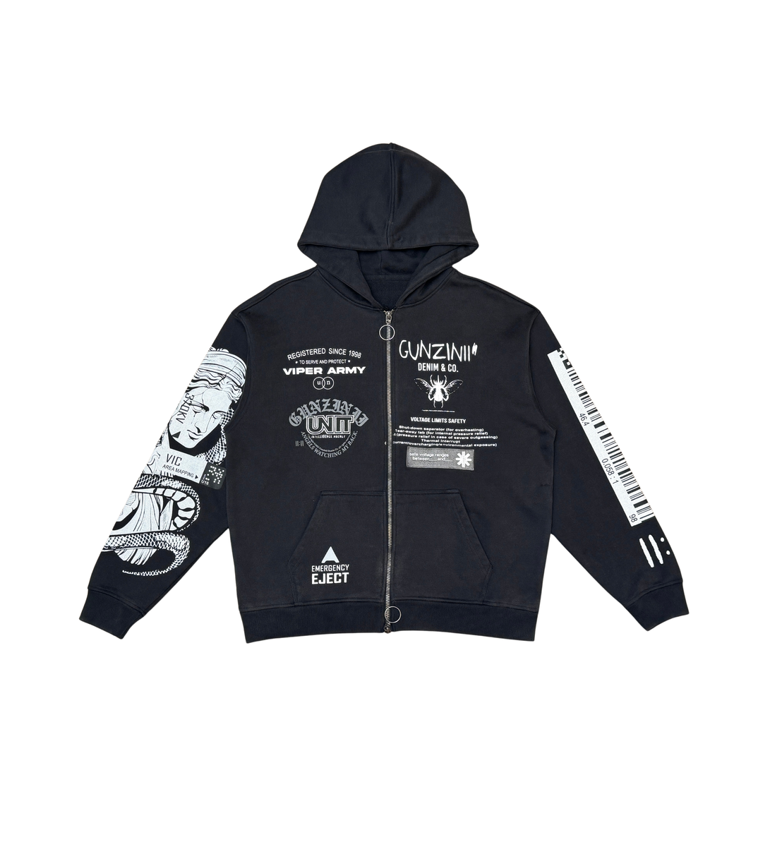 Gunzinii “Mayhem Tiger” Zip-up Hoodie