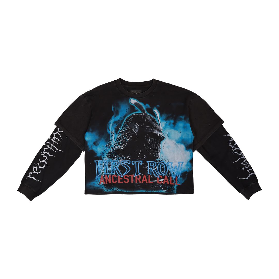 First Row "Silent Sentinel" Long Sleeve Layered T-Shirt