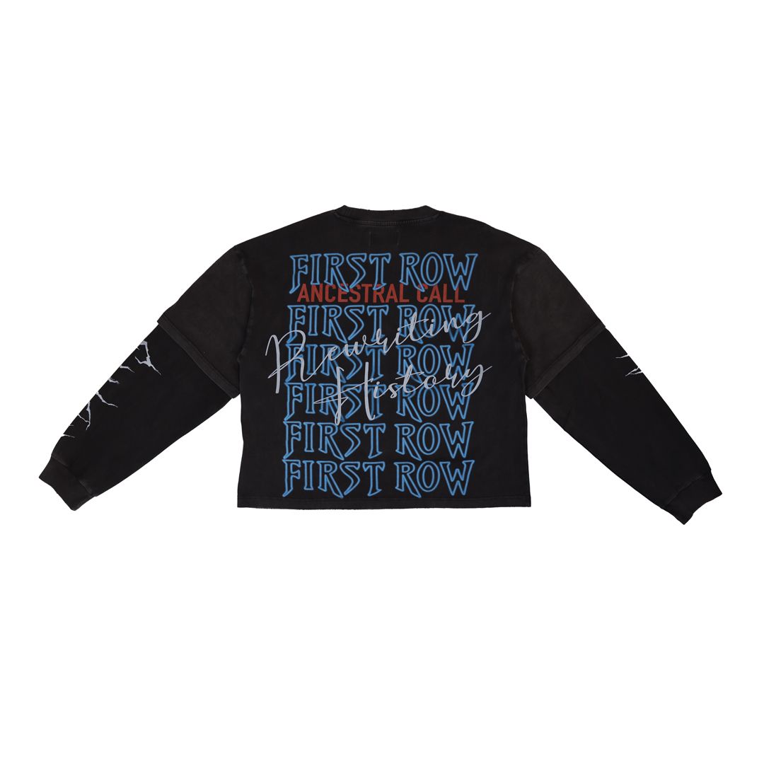 First Row "Silent Sentinel" Long Sleeve Layered T-Shirt