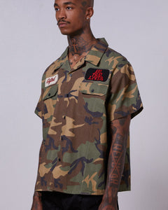 GFTD LA "Rodeo" Washed Army Shirt