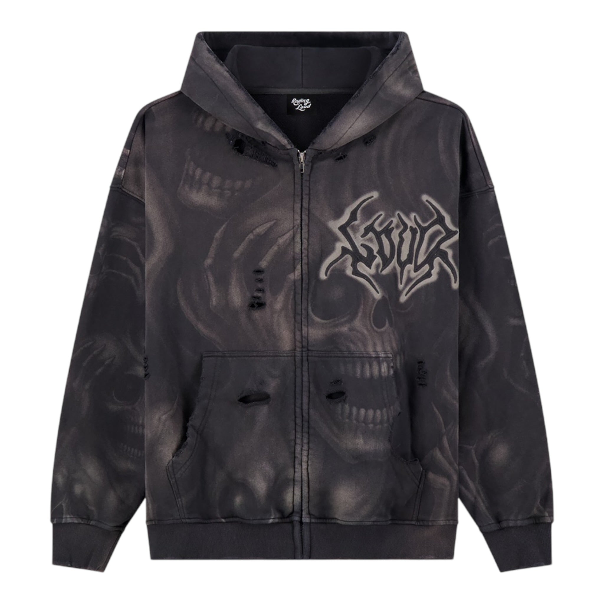 Rolling Loud "Ghost Skull" Zip-Up Hoodie