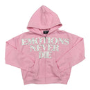 Mixed Emotion "End" Rhinestone Hoodie