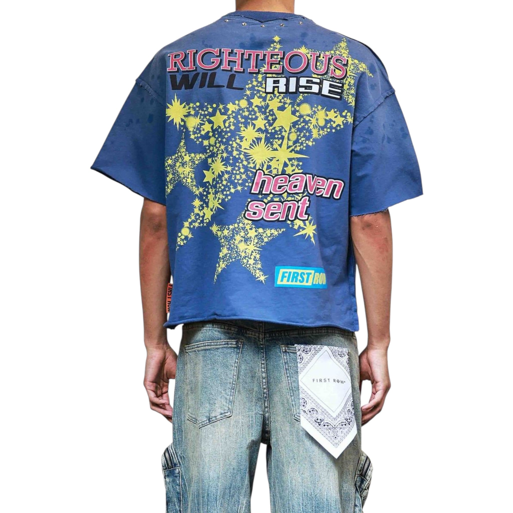 First Row "Made In Heaven Righteous Will" Cropped T-shirt