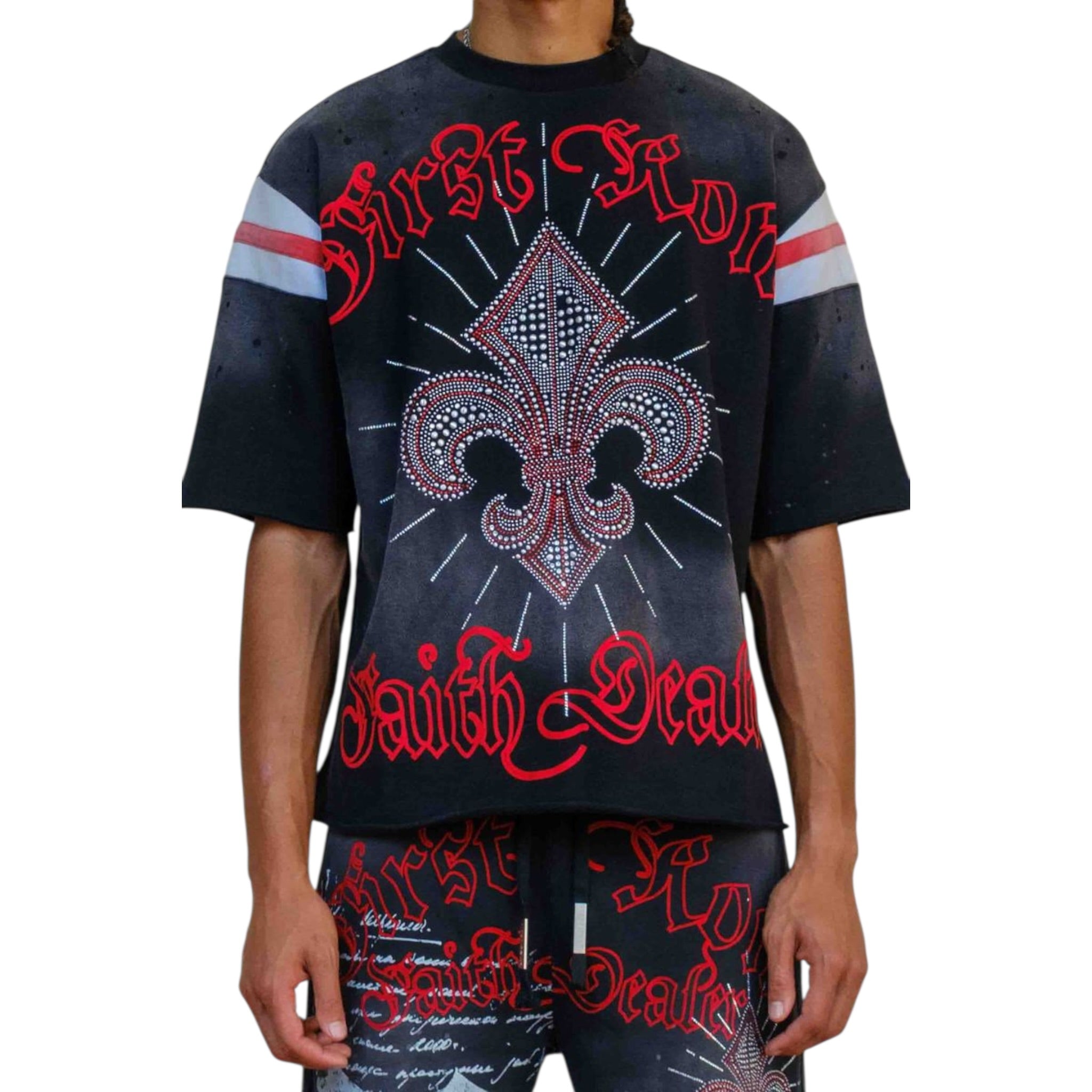 First Row "Faith Dealer A Sacred Vow Halo" Varsity Shirt