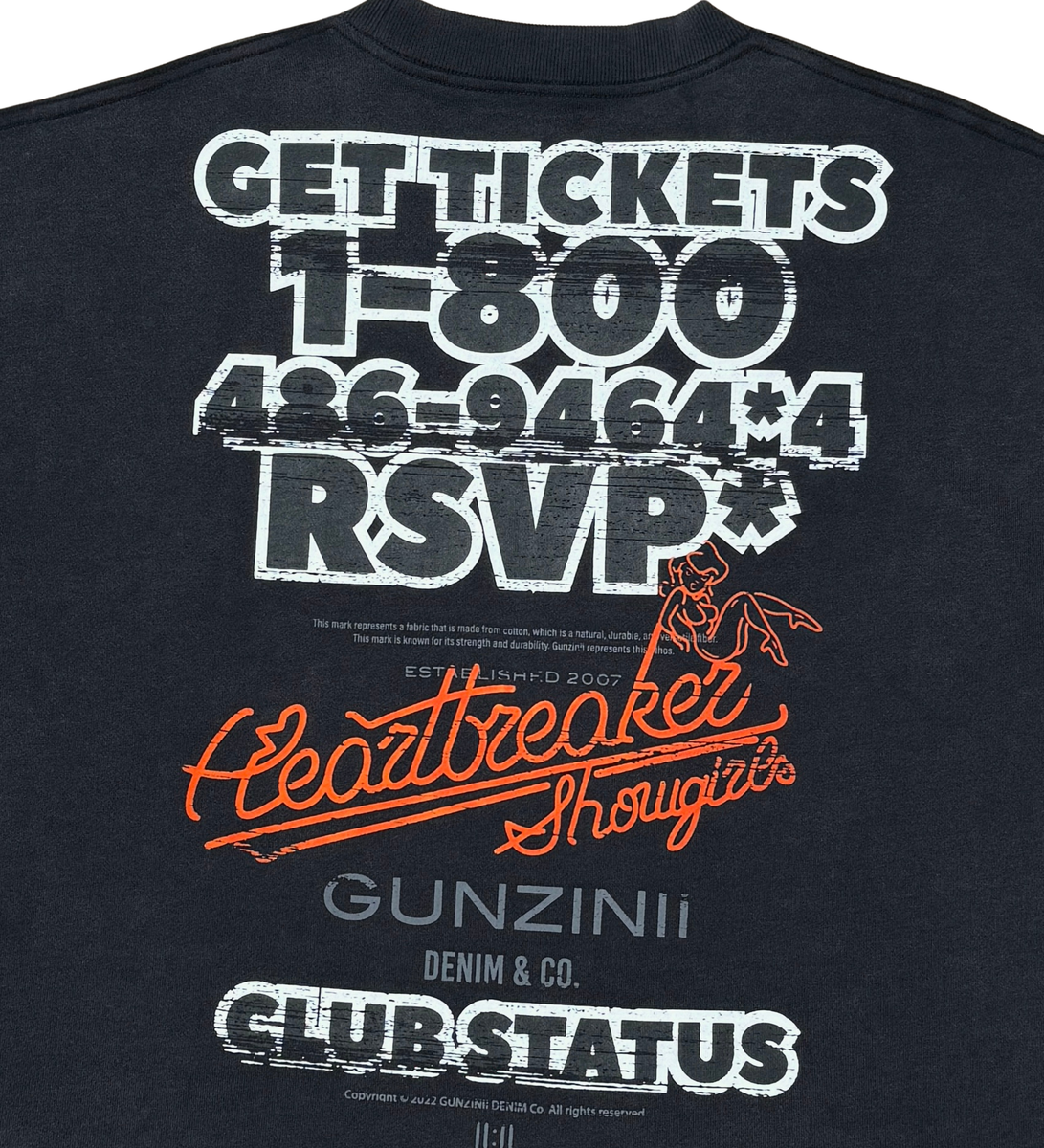 Gunzinii “RSVP” Crop Sweatshirt