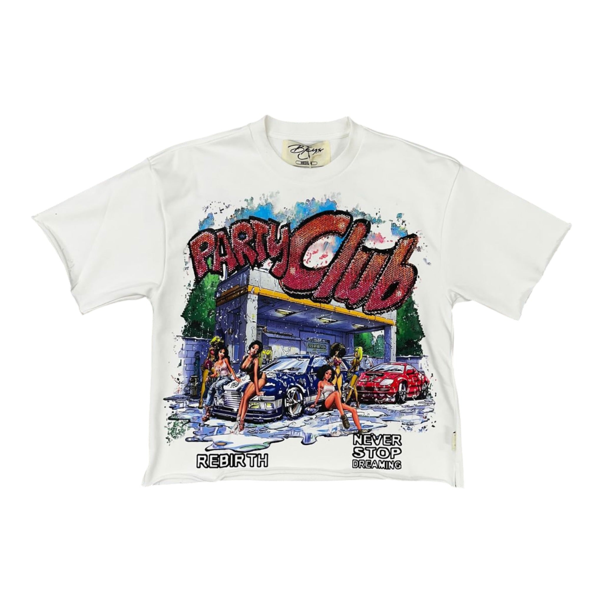 BKYS "Party Club" Cropped T-Shirt