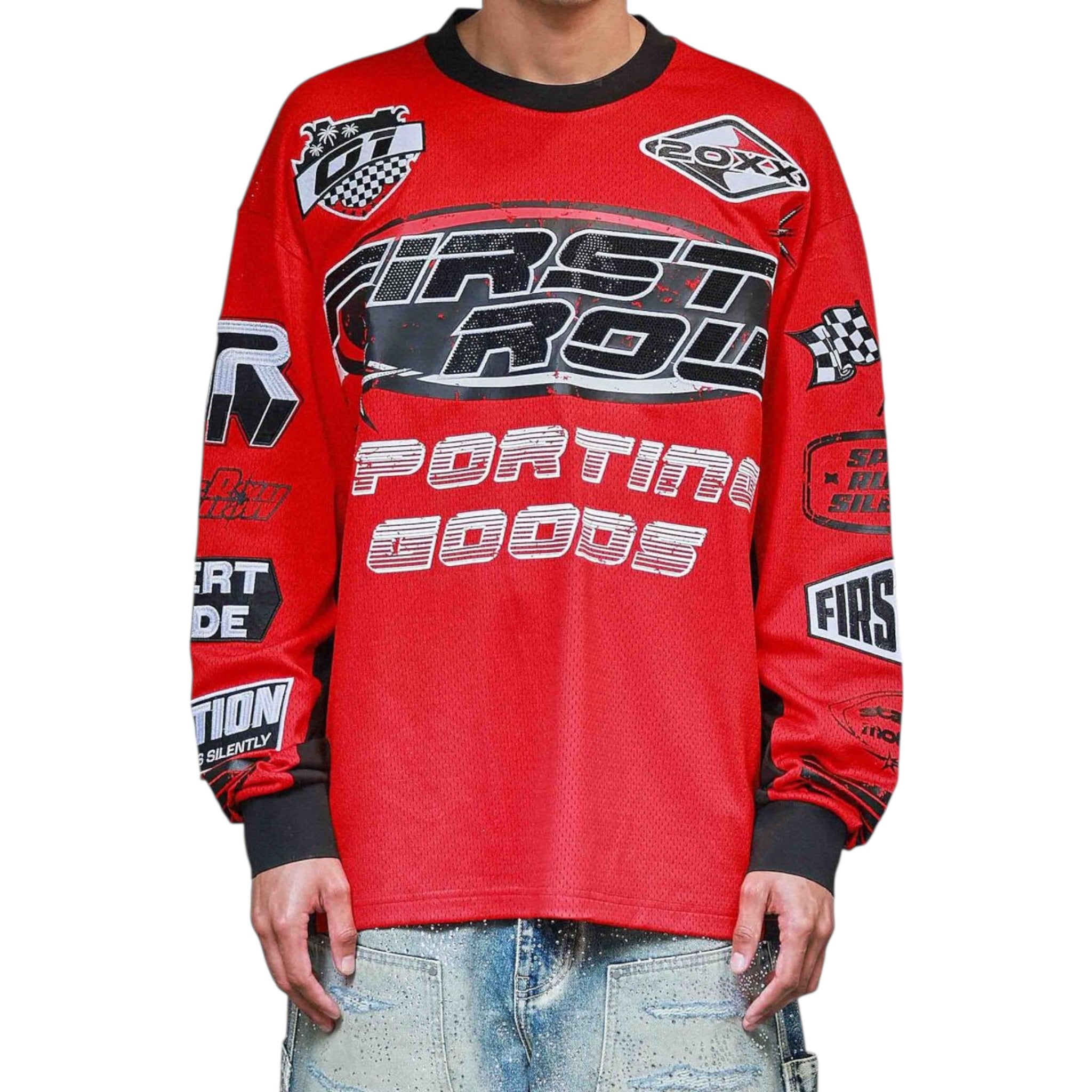 First Row "Speed Rules" Long Sleeve Moto Shirt