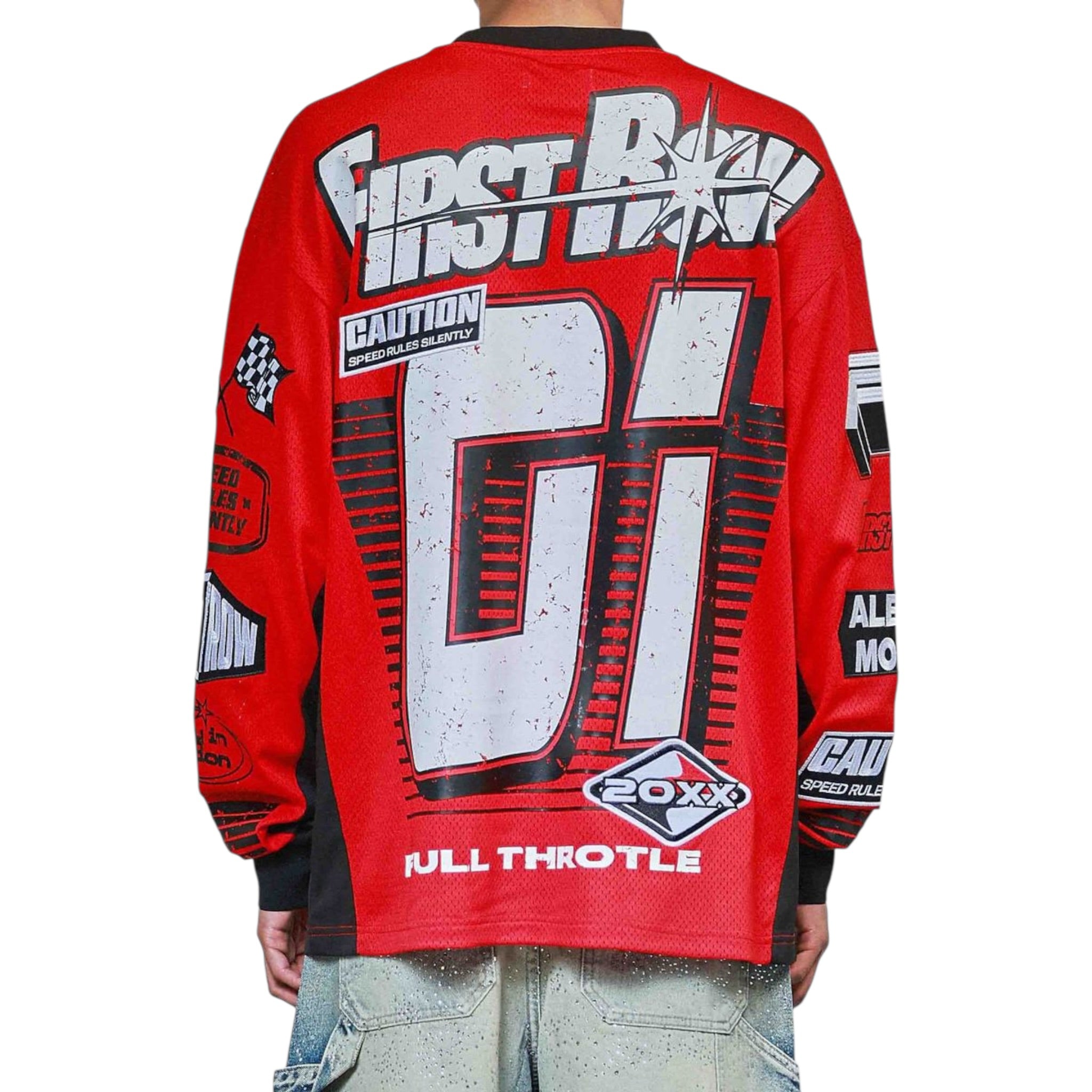 First Row "Speed Rules" Long Sleeve Moto Shirt