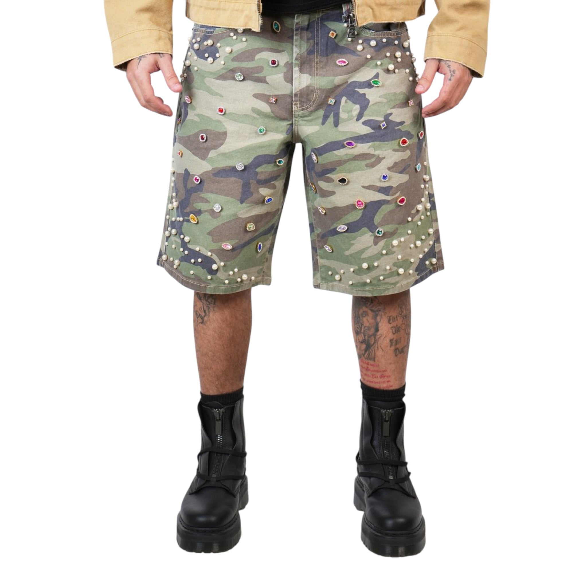 Preme "Stones & Pearls" Camouflage Shorts