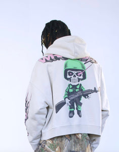 Wrathboy "World at War" Cropped Hoodie