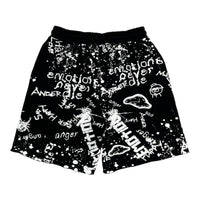 Mixed Emotion "Graffiti" Fleece Shorts