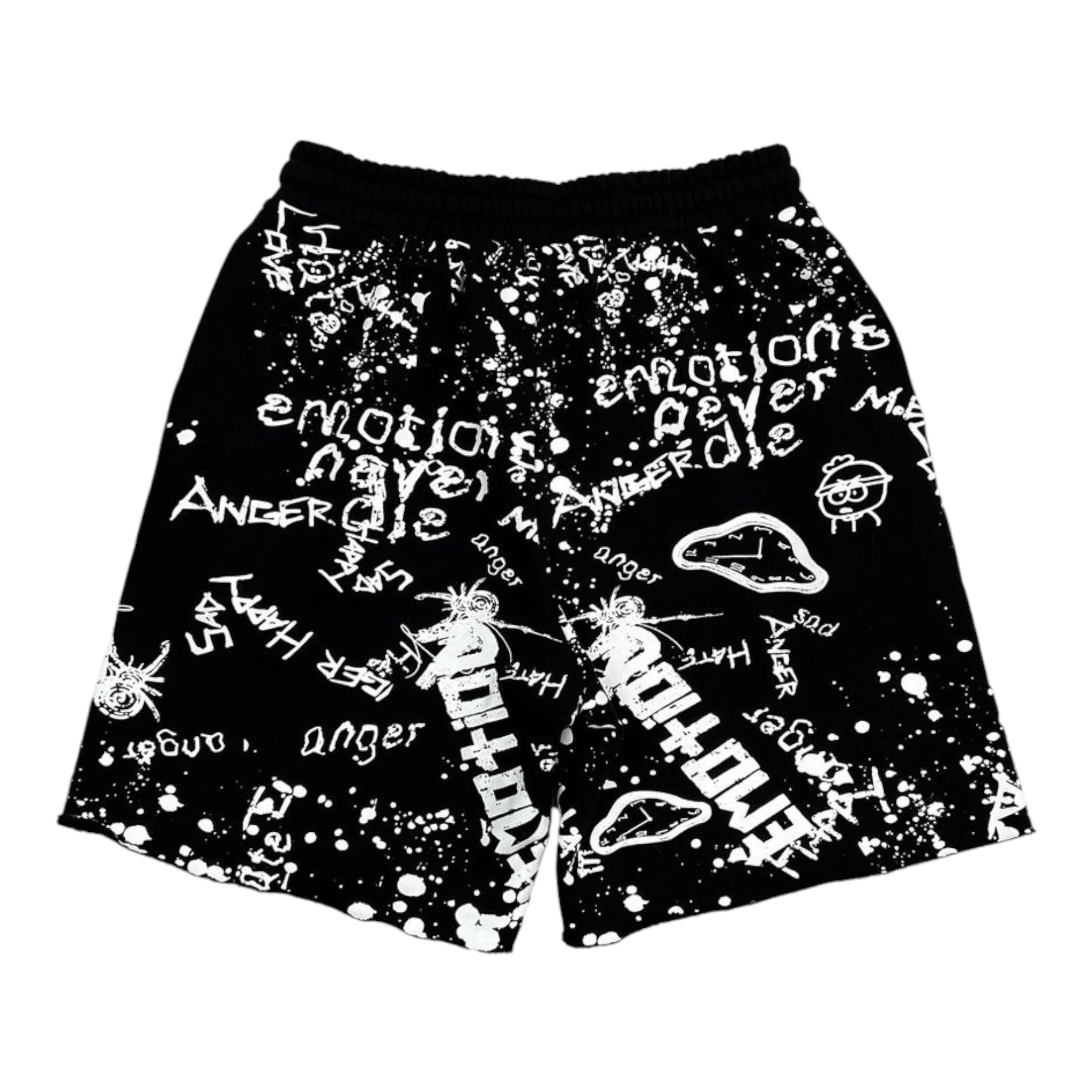Mixed Emotion "Graffiti" Fleece Shorts