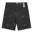 "Geometric" Denim Shorts