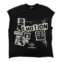 "Newspaper" Sleeveless T-Shirt