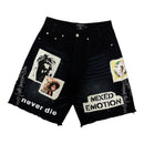"Chaos" Carpenter Denim Shorts