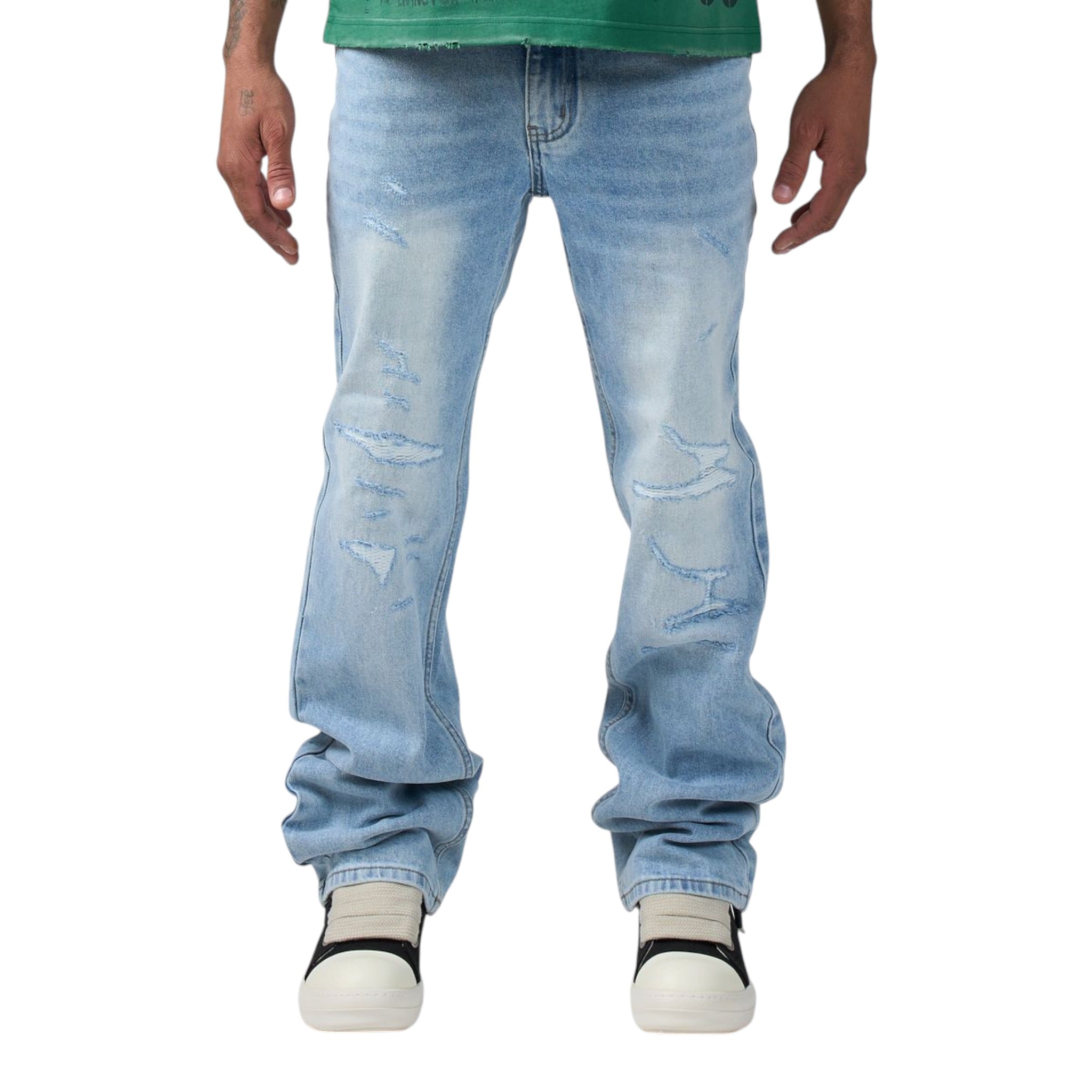 "Saturn" Distressed Denim