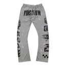 "No Limits No Regrets" Flare Joggers