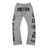 "No Limits No Regrets" Flare Joggers