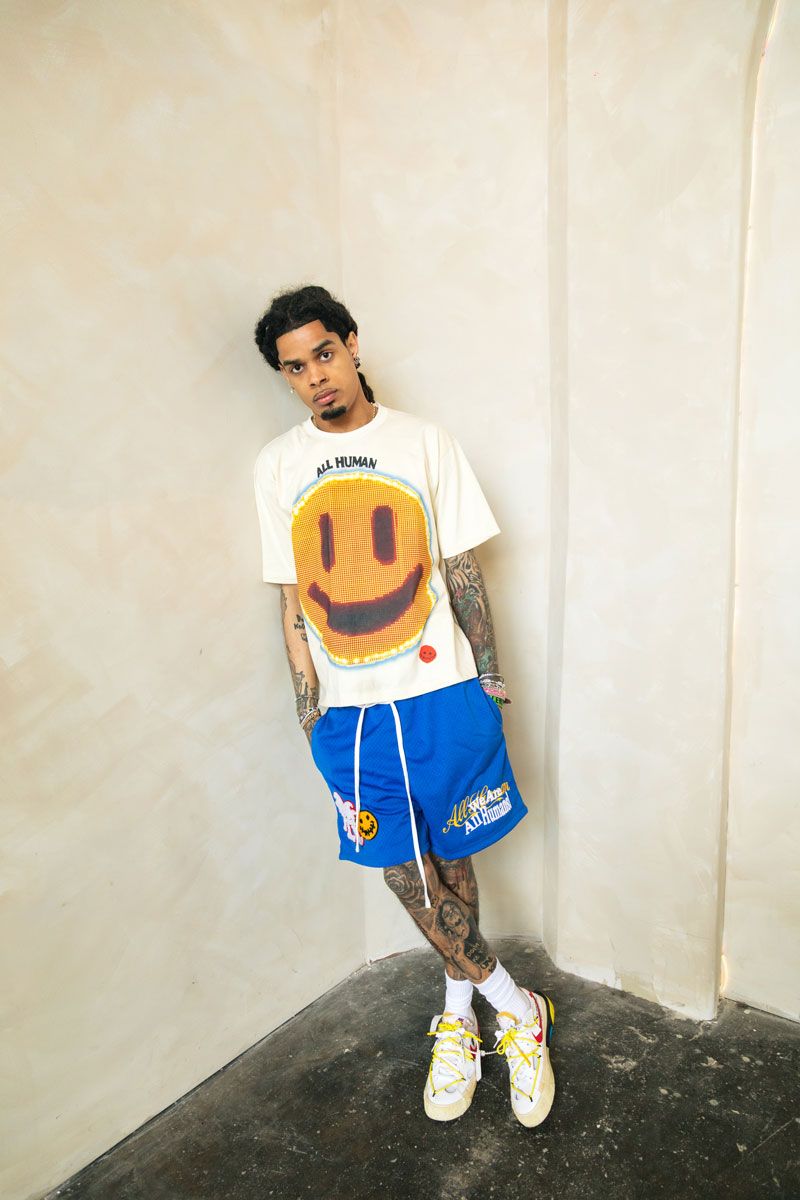 All Human "Brujeria" Mesh Shorts