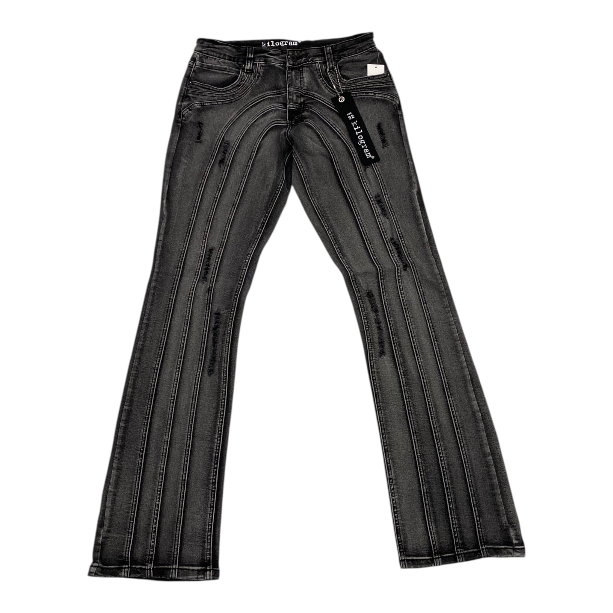 Kilogram "Centric" Stacked Jeans