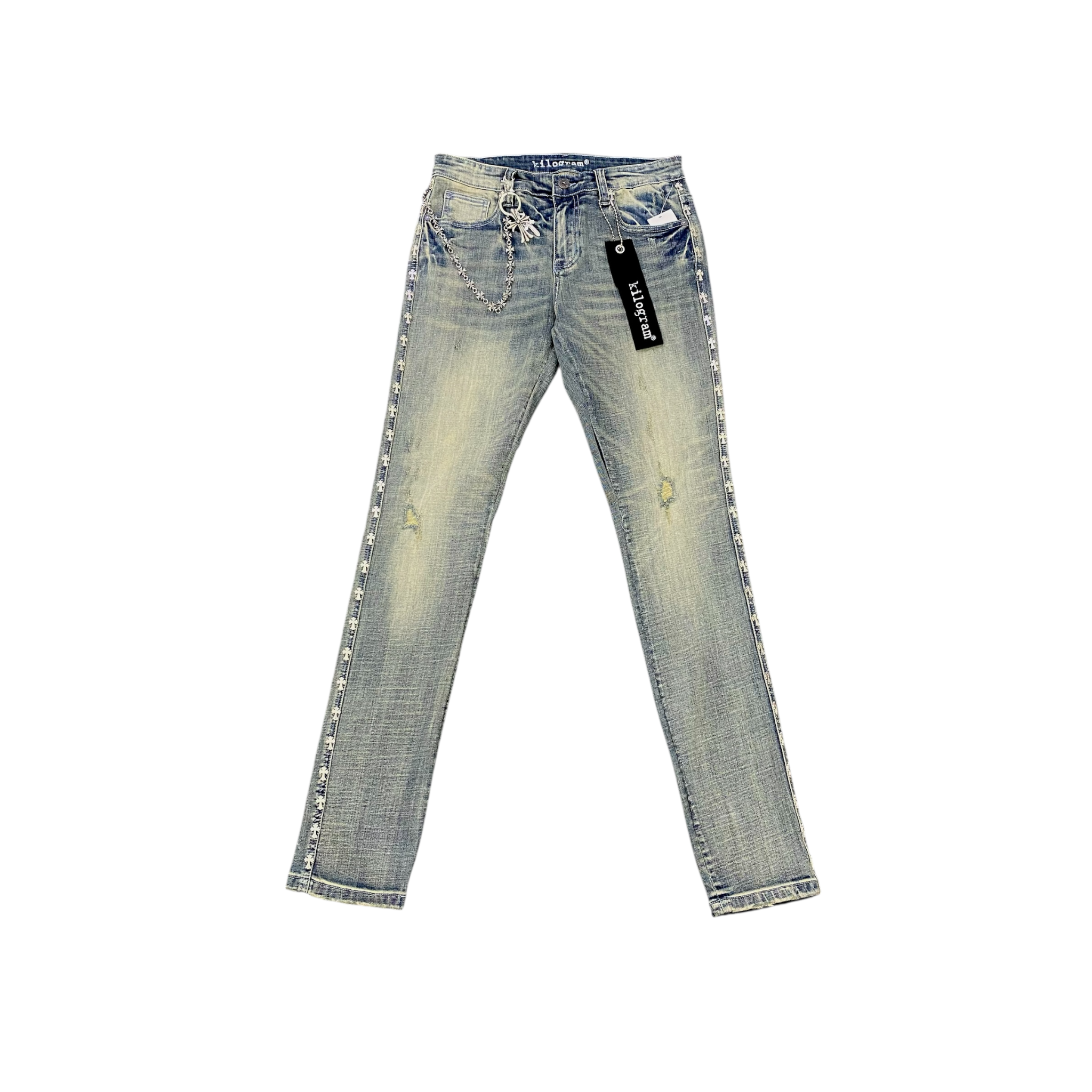 Kilogram “Chrome Cross” Straight Cut Denim