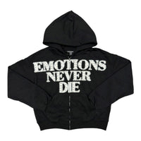 Mixed Emotion "End" Rhinestone Hoodie