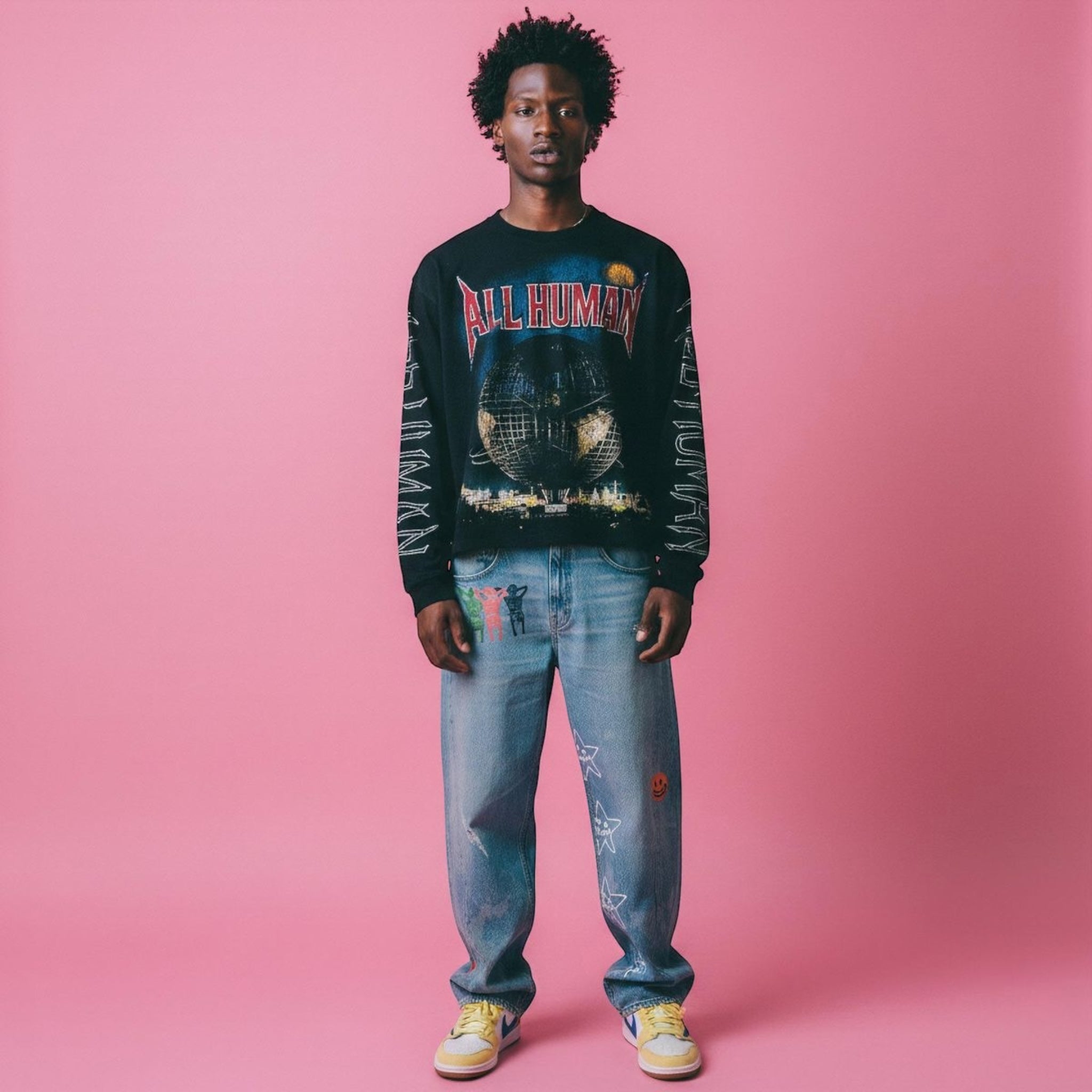 All Human "Worlds Fair" Long Sleeve Tee