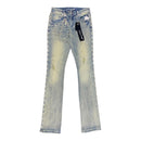 Kilogram "Chrome Cross" Denim Flare Jeans