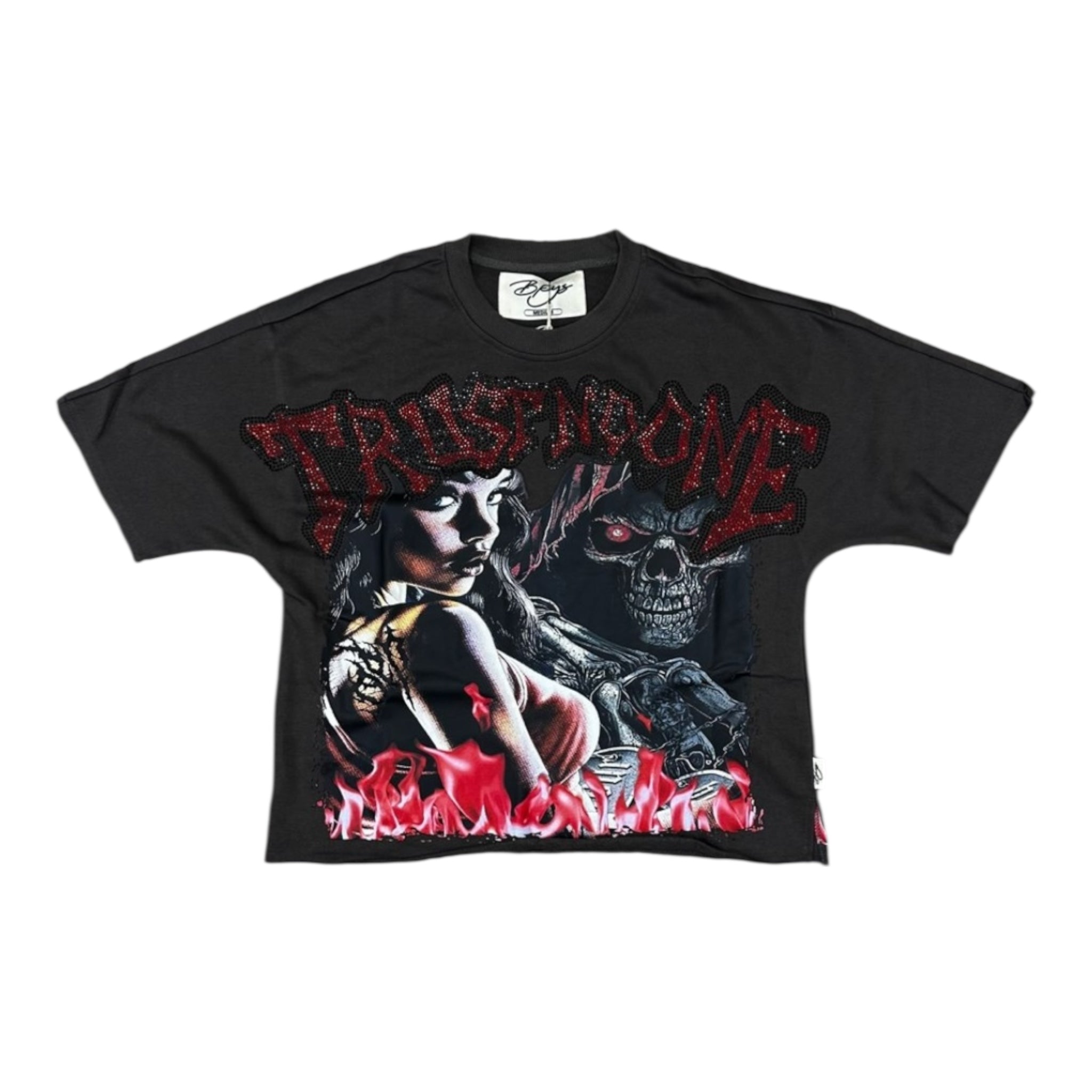 BKYS "Trust No One" Cropped T-Shirt