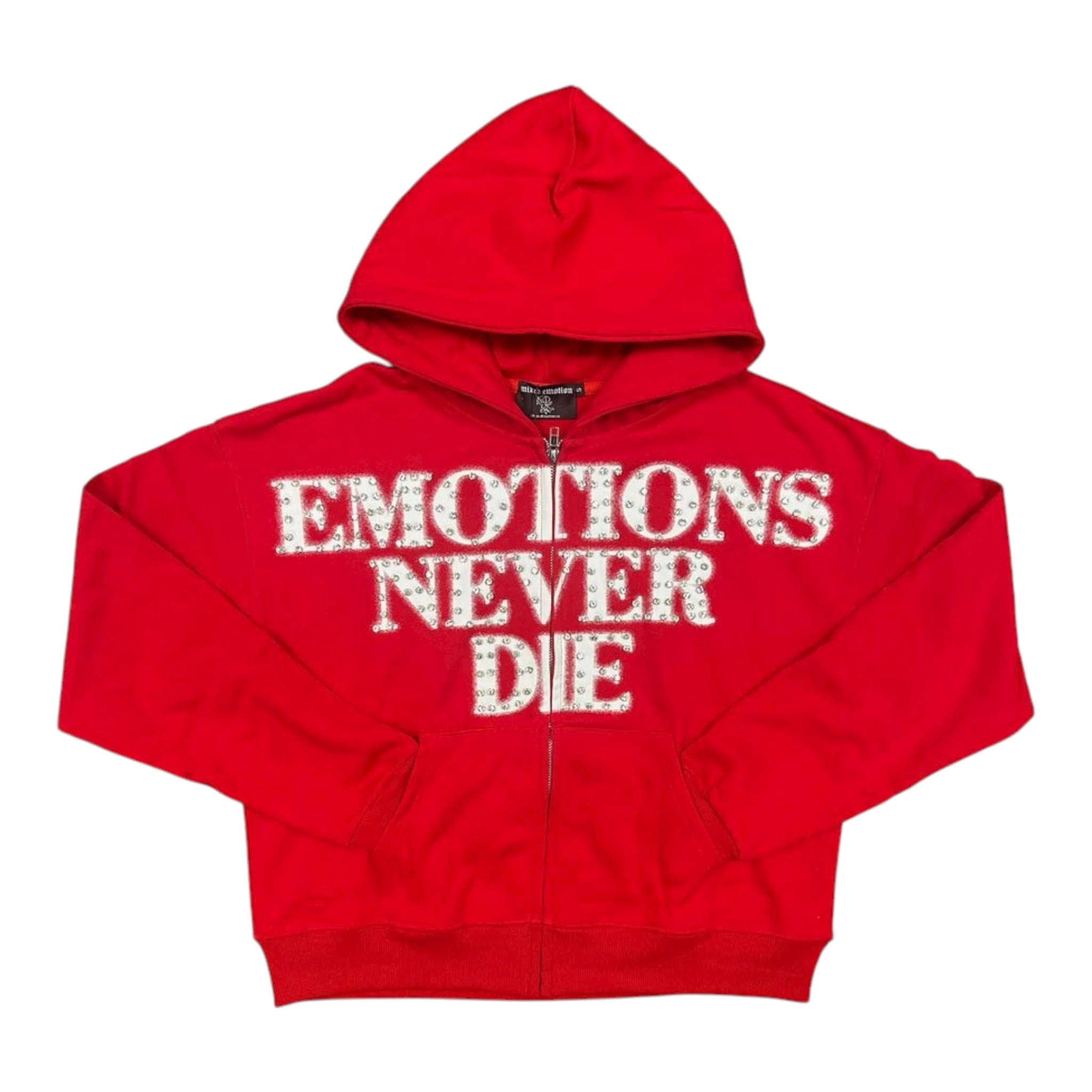Mixed Emotion "End" Rhinestone Hoodie