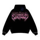Shattered Hearts "Pink Rose" Hoodie