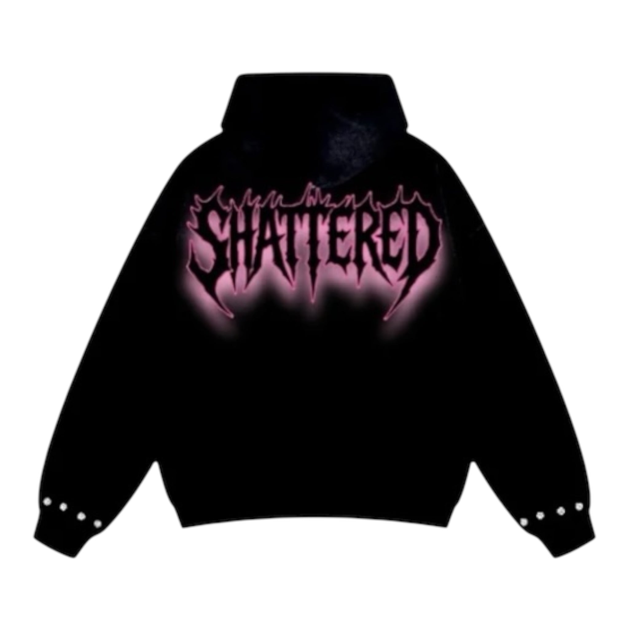 Shattered Hearts "Pink Rose" Hoodie