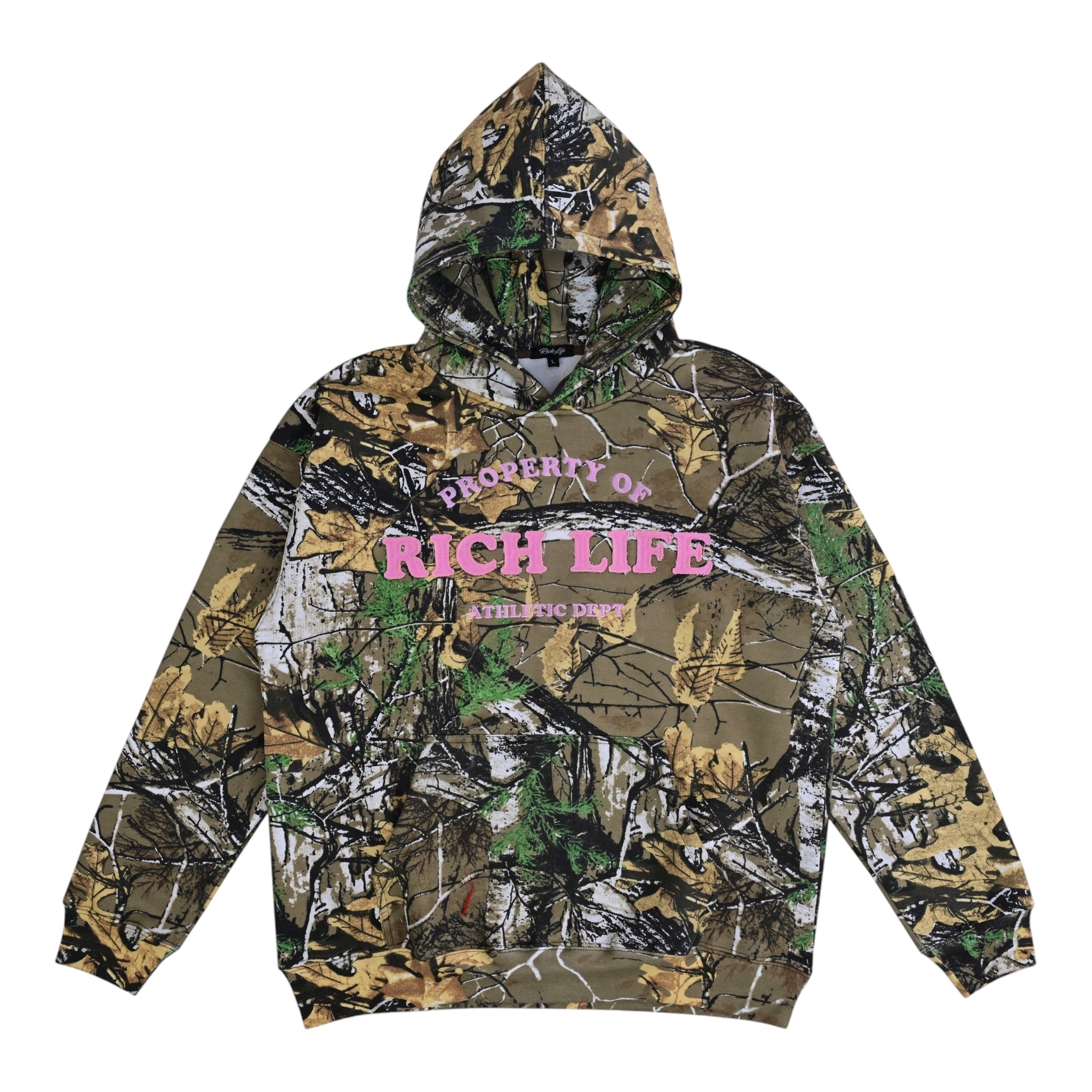 Rich Life "Hunting Season" Real Tree Camo Hoodie