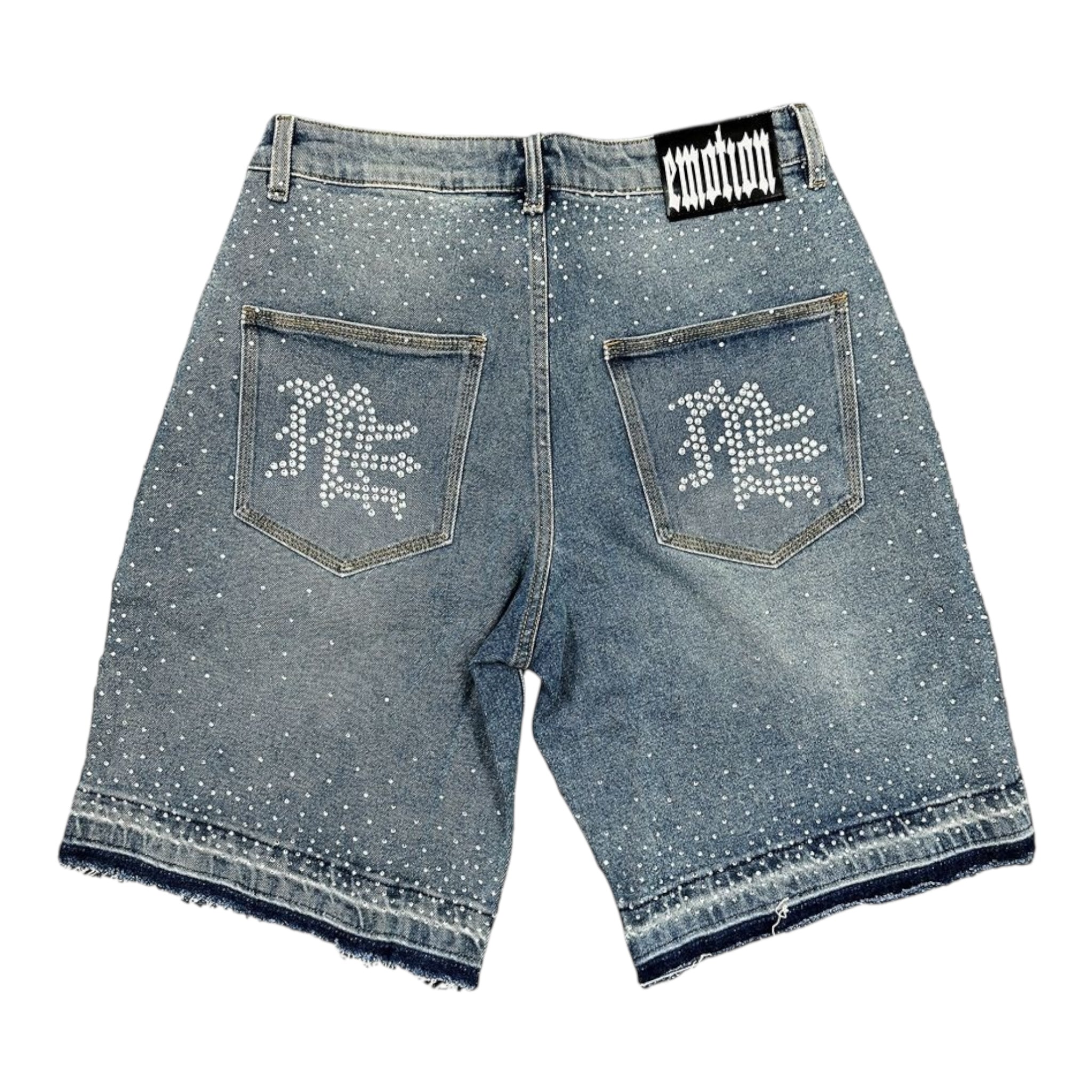 Mixed Emotion "Rhinestone" Denim Shorts