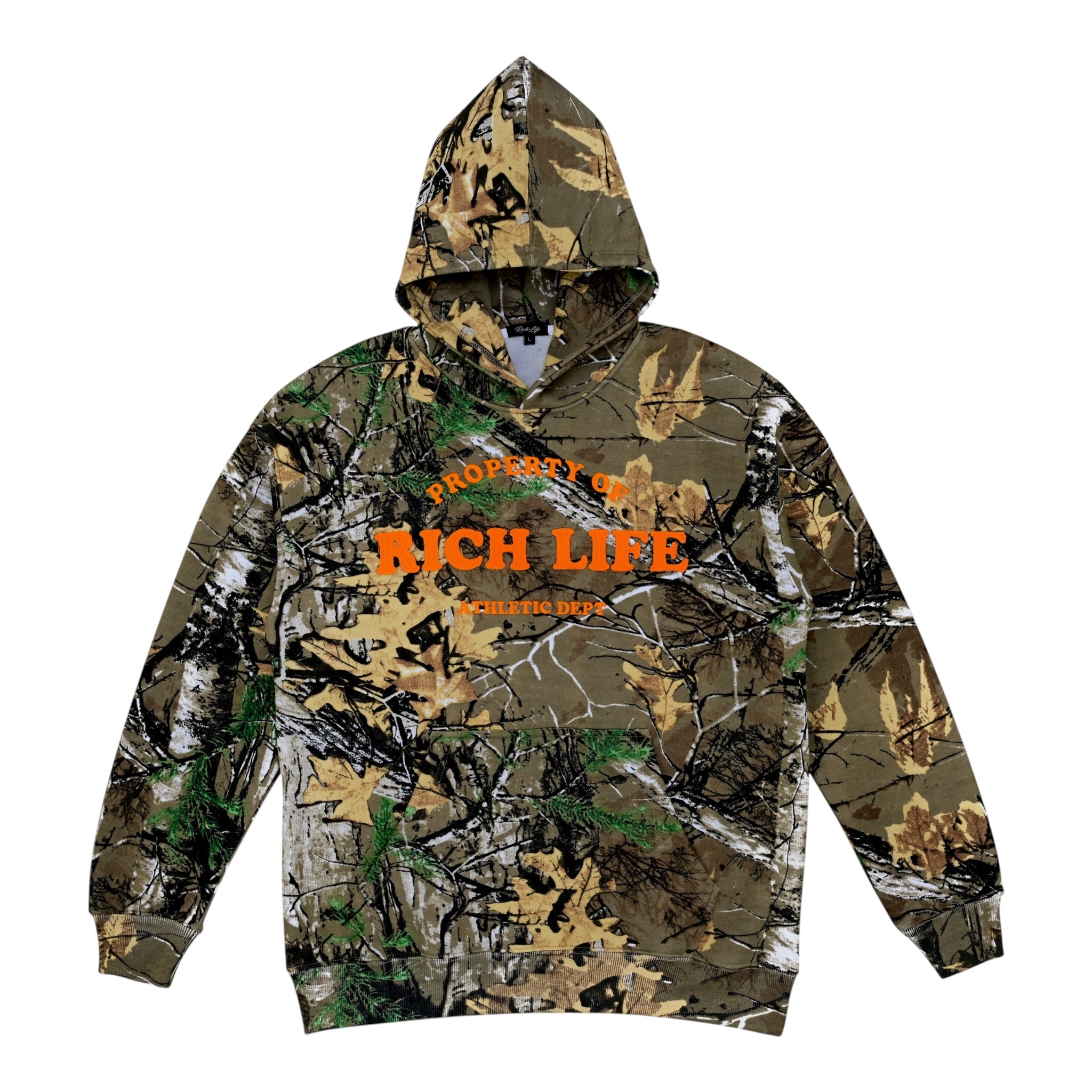 Rich Life "Hunting Season" Real Tree Camo Hoodie